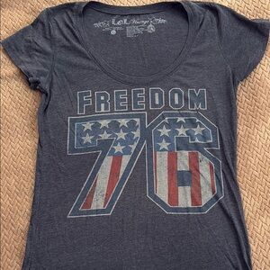 L.O.L. Vintage blue Graphic Short Sleeve T-Shirt